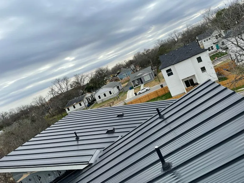 Standing seam metal roof panels with vents for Skylight Repair in Florence-Graham